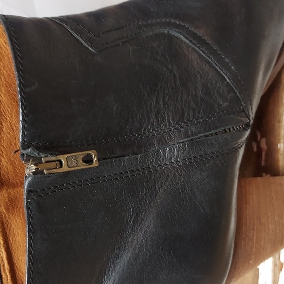 Women's Madewell Winston Black Leather Boots Size 11 - Picture 7 of 10